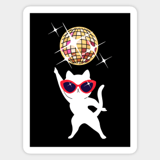 Saturday Night Fever Cat Sticker